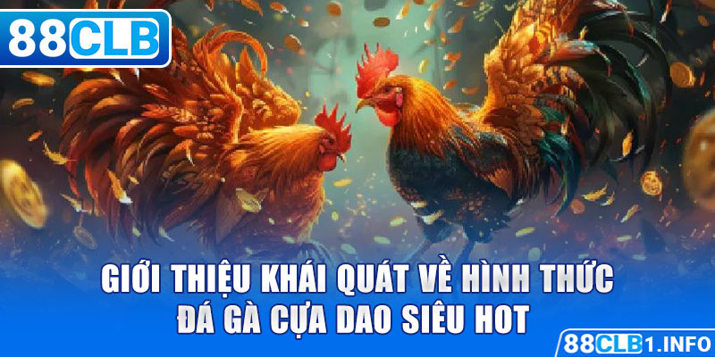 Giới thiệu khái quát về hình thức đá gà cựa dao siêu hot 