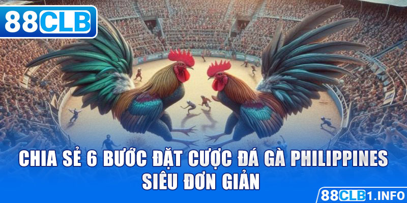 Chia sẻ 6 bước đặt cược Đá Gà Philippines siêu đơn giản 