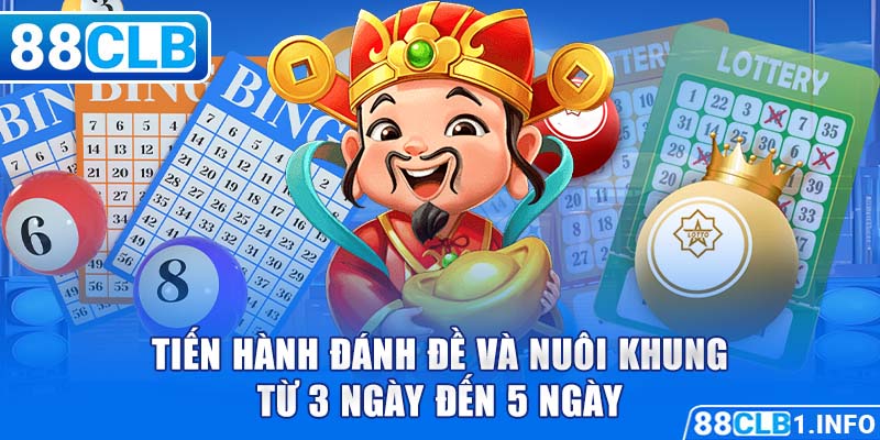 Tiến hành đánh đề và nuôi khung từ 3 ngày đến 5 ngày